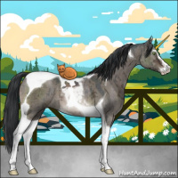 Horse Color:Brown Ice Dun Mushroom Sabino Tobiano Brindle 