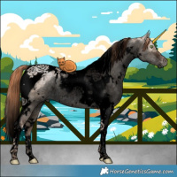Horse Color:Void White Spotted Liver Red Dun Ice Tobiano 