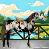 Horse Color:Void White Spotted Brown Ice Pearl Dun Tobiano 