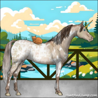 Horse Color:White Spotted Brown Ice Pearl Dun Mushroom 