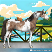 Horse Color:Liver Red Dun Sabino Tobiano Brindle 