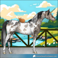 Horse Color:White Spotted Brown Ice Dun Tobiano Brindle 