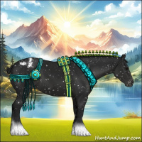 Horse Color:Gray Black Appaloosa