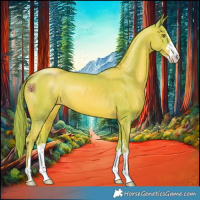 Horse Color:Watercolor Gold Champagne 