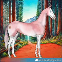 Horse Color:Watercolor Gold Champagne Onyx Splash