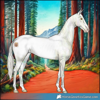 Horse Color:Watercolor White Spotted Silver Classic Champagne Ice Snowcap 