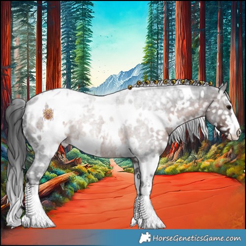 Horse Color:White Spotted Brown Ice Appaloosa 