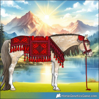 Horse Color:White Spotted Amber Cream Champagne Ice Tobiano 