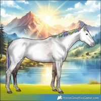 Horse Color:Gray Painted Silver Grullo 