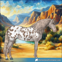 Horse Color:Liver Red Dun Appaloosa Brindle 