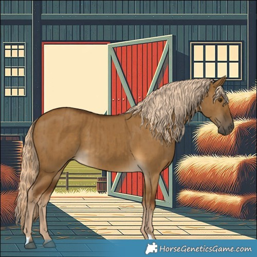 Horse Color:Chocolate Palomino Dun Brindle 