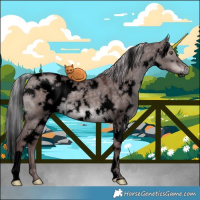 Horse Color:Void Platinum White Spotted Chocolate Silver Brown Dun Mushroom 