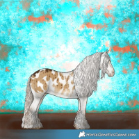 Horse Color:Chocolate Palomino Dun Blanket Brindle 