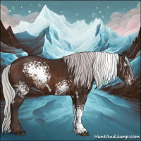 Horse Color:White Spotted Silver Brown Mushroom 