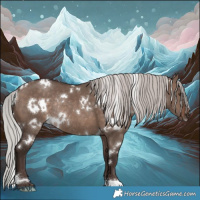 Horse Color:White Spotted Silver Brown Dun Mushroom Rabicano