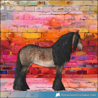 Horse Color:Brown Dun Brindle 