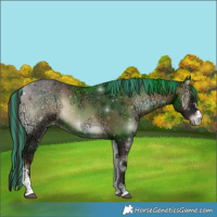 Horse Color:Painted Liver Red Onyx Ice Sabino 