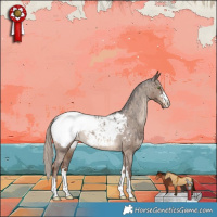 Horse Color:Liver Red Dun Near Fewspot Brindle 