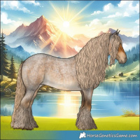 Horse Color:Chocolate Palomino Roan 