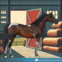 Horse Color:Brown Tobiano 