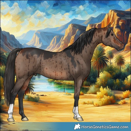Horse Color:Bay Dun Brindle 