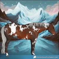 Horse Color:White Spotted Silver Brown Mushroom 