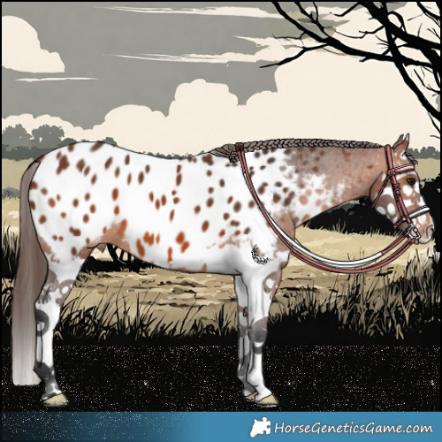 Horse Color:Bay Splash Appaloosa 