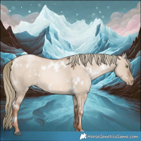 Horse Color:White Spotted Liver Red Dun Pearl Mushroom 