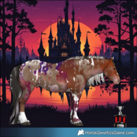 Horse Color:Liver Red Dun Sabino Tobiano  and White Spotted Silver Bay Tobiano Blanket 