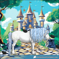 Horse Color:Painted Watercolor White Spotted Silver Grullo Chinchilla Ice Tobiano Brindle