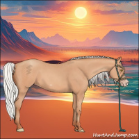 Horse Color:Silver Amber Champagne Frame 