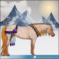 Horse Color:Painted Red Roan 