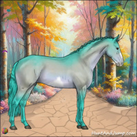 Horse Color:Watercolor Bay Frame 