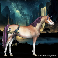 Horse Color:Painted Bay Roan Onyx Sabino Rabicano