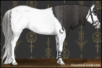 Horse Color:Grullo Roan Mushroom Splash Near Fewspot Brindle 