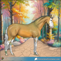 Horse Color:Watercolor Silver Bay Splash 