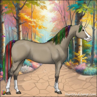 Horse Color:Painted Smoky Grullo Sabino Splash 
