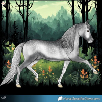 Horse Color:Silver Blue Onyx Chinchilla 