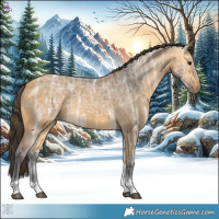 Horse Color:Buckskin Ice Tobiano