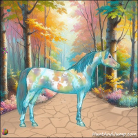 Horse Color:Nacre Thunderstruck White Spotted Buckskin 
