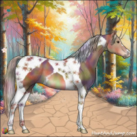 Horse Color:Nacre Chestnut Tobiano 