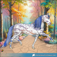 Horse Color:Watercolor Bay Dun Sabino Splash 