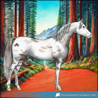 Horse Color:Brown Ice Pearl Onyx Mushroom Sabino 