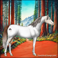 Horse Color:Gray Sable Champagne Pearl Dun Mushroom Tobiano Near Fewspot 