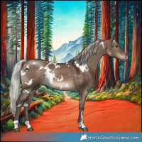 Horse Color:White Spotted Silver Brown Dun 