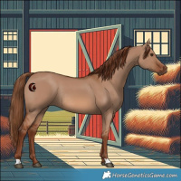 Horse Color:Red Dun Rabicano 