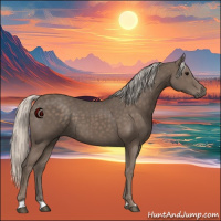 Horse Color:Silver Black 