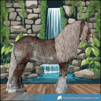 Horse Color:Chocolate Silver Blue Onyx Ice 
