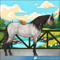 Horse Color:Liver Red Dun Roan Rabicano