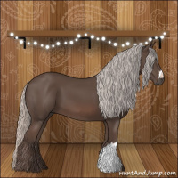 Horse Color:Silver Black 